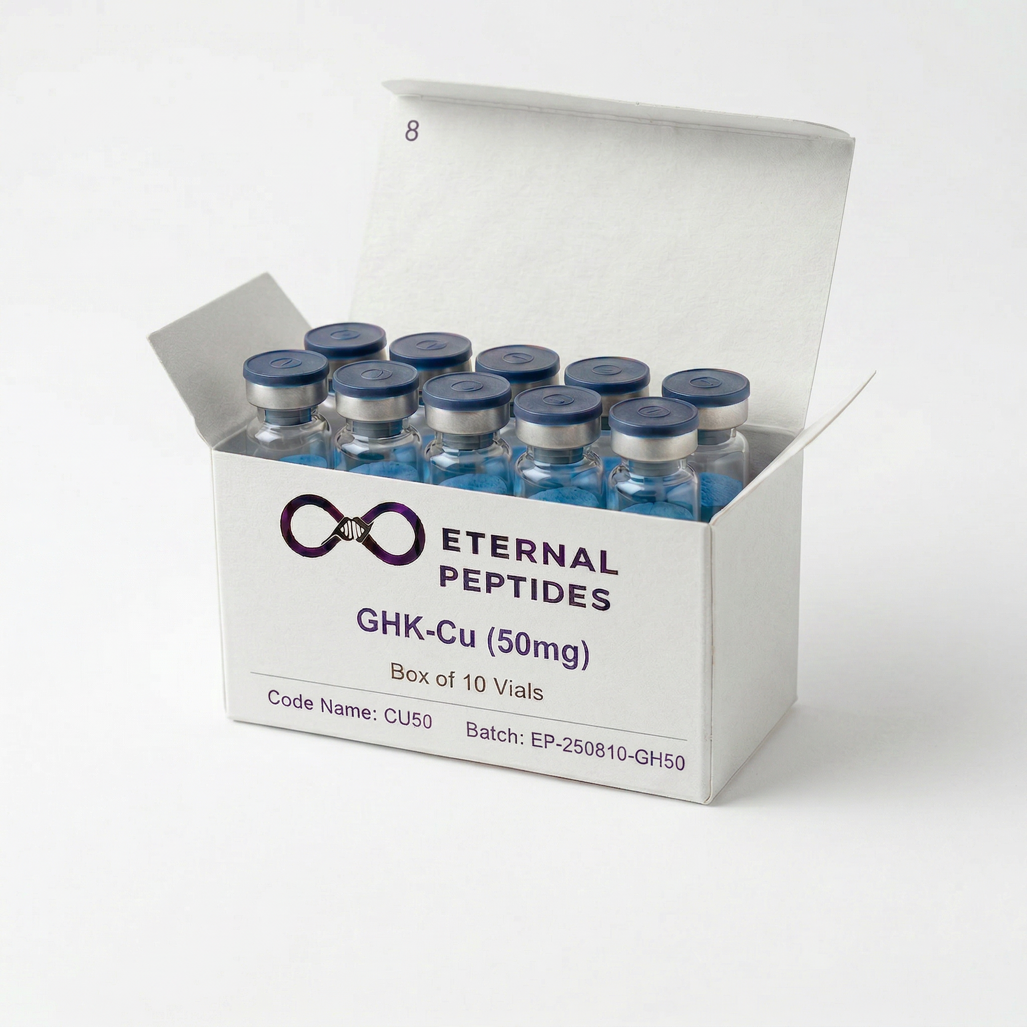 GHK-Cu (50mg) - Box of 10 Vials